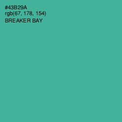 #43B29A - Breaker Bay Color Image